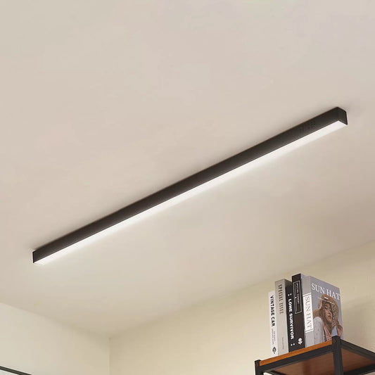 Black Sleek Long Strip Aluminum LED Ceiling Light