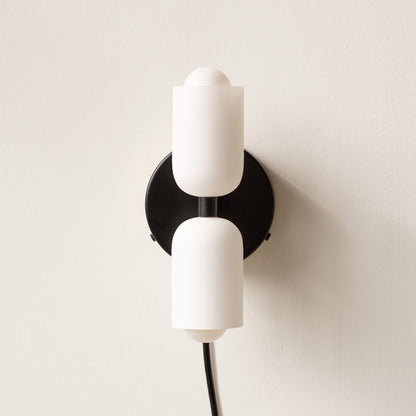 Modern Cream Double Head Wall Sconce