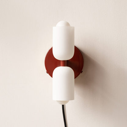 Modern Cream Double Head Wall Sconce