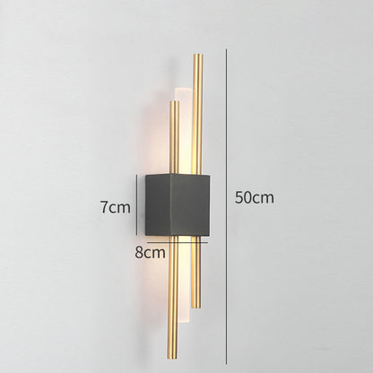 Modern Black And Gold Wall Sconce Lighting