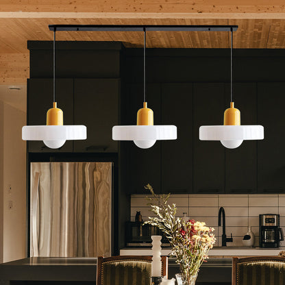 3 Heads Modern Art Decor Glass Pendant Light