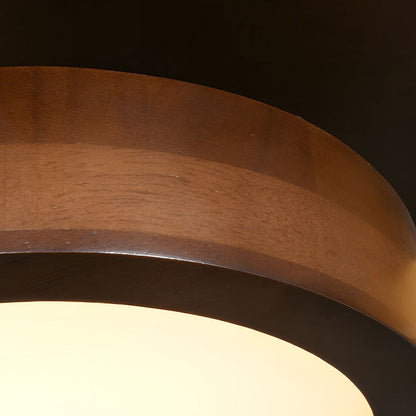 Iron Wood Modern LED Bedroom Ceiling Light