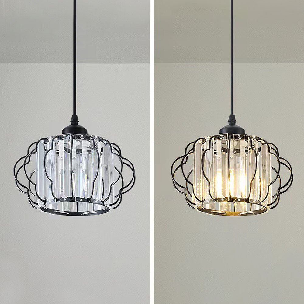 Gold Crystal Hallway Ceiling Light