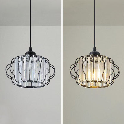 Gold Crystal Hallway Ceiling Light