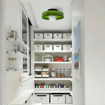Modern Round Glass Flush Mount Ceiling Light