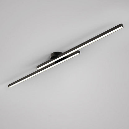 Modern Aluminium Long Strip LED Semi Flush Ceiling Light