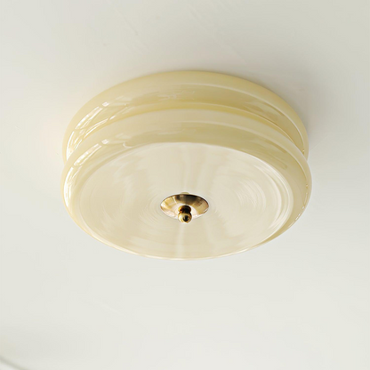 Art Deco Cream Cake Ceiling Light