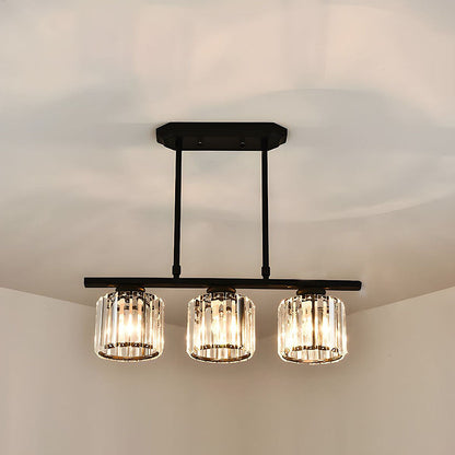 Nordic Multi Head Glass Island Chandelier