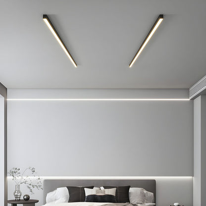 Contemporary Minimalist Long Strip LED Ceiling Lamp