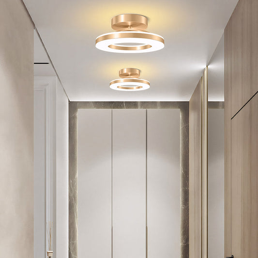 Modern Gold Iron LED Hallway Ceiling Light