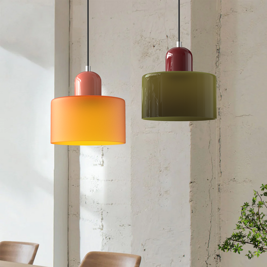 Bauhaus Small Glass Art Pendant Light