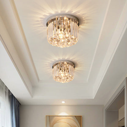 Contemporary Modern Crystal Ceiling Light