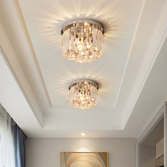 Contemporary Modern Crystal Ceiling Light