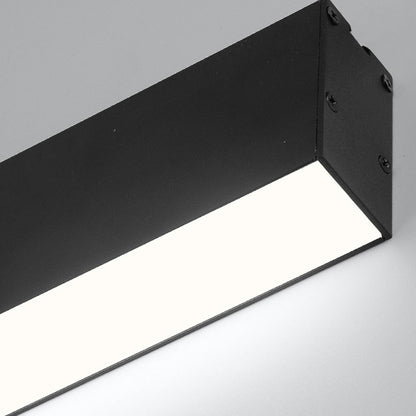 Black Sleek Long Strip Aluminum LED Ceiling Light