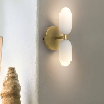 Modern Cream Double Head Wall Sconce