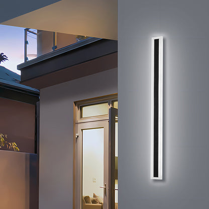 Modern Minimalist Black Outdoor LED Wall Light IP65