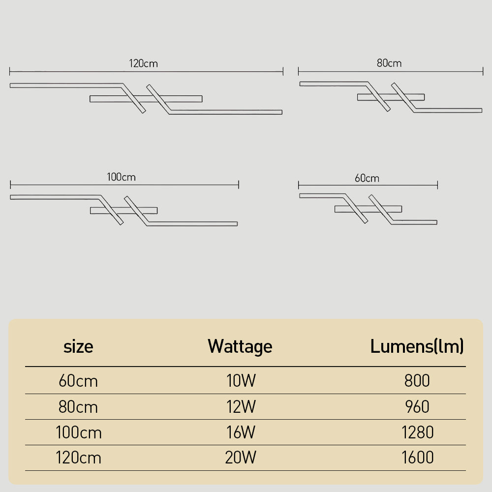 Minimalist Modern Long Strip LED Ceiling Lights