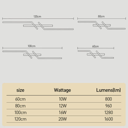 Minimalist Modern Long Strip LED Ceiling Lights