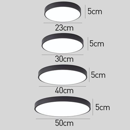 Circular Modern LED Flush Mount Ceiling Light