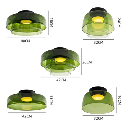 Nordic Designer Medieval Glass Ceiling Lamp