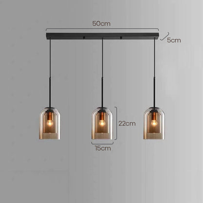 Double Layer Minimalist Small Pendant Light For Dining Room