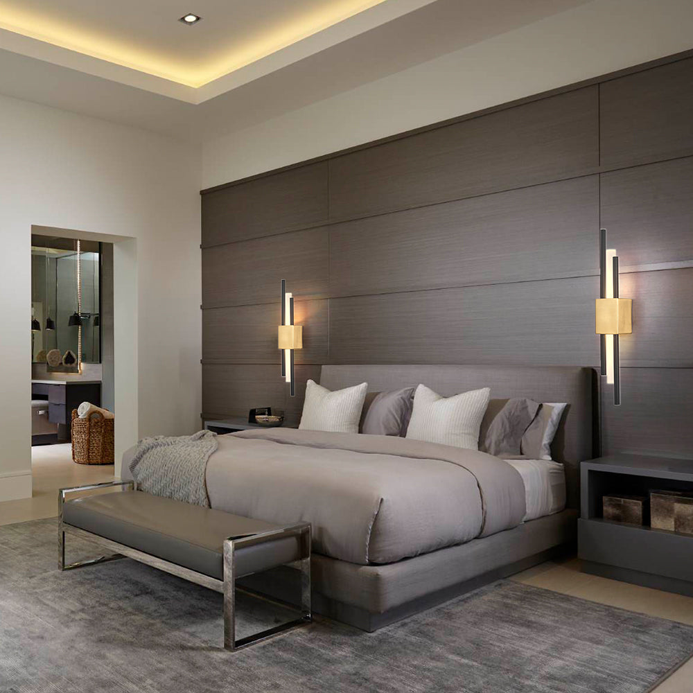 Modern Black And Gold Wall Sconce Lighting