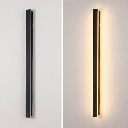 Industrial IP65 Modern Long Black Acrylic LED Outdoor Wall Lights