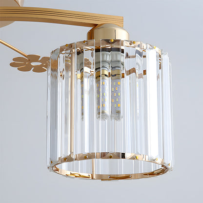 Crystal Luxury Semi Flush Ceiling Light