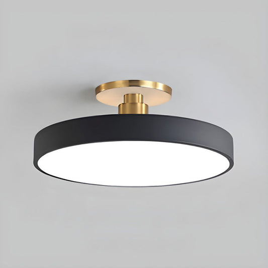 Minimalist Circular LED Semi Flush Ceiling Light