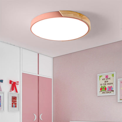Colorful Minimalist LED Round Ceiling Light