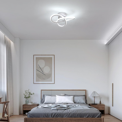 Modern White Metal LED Ceiling Light