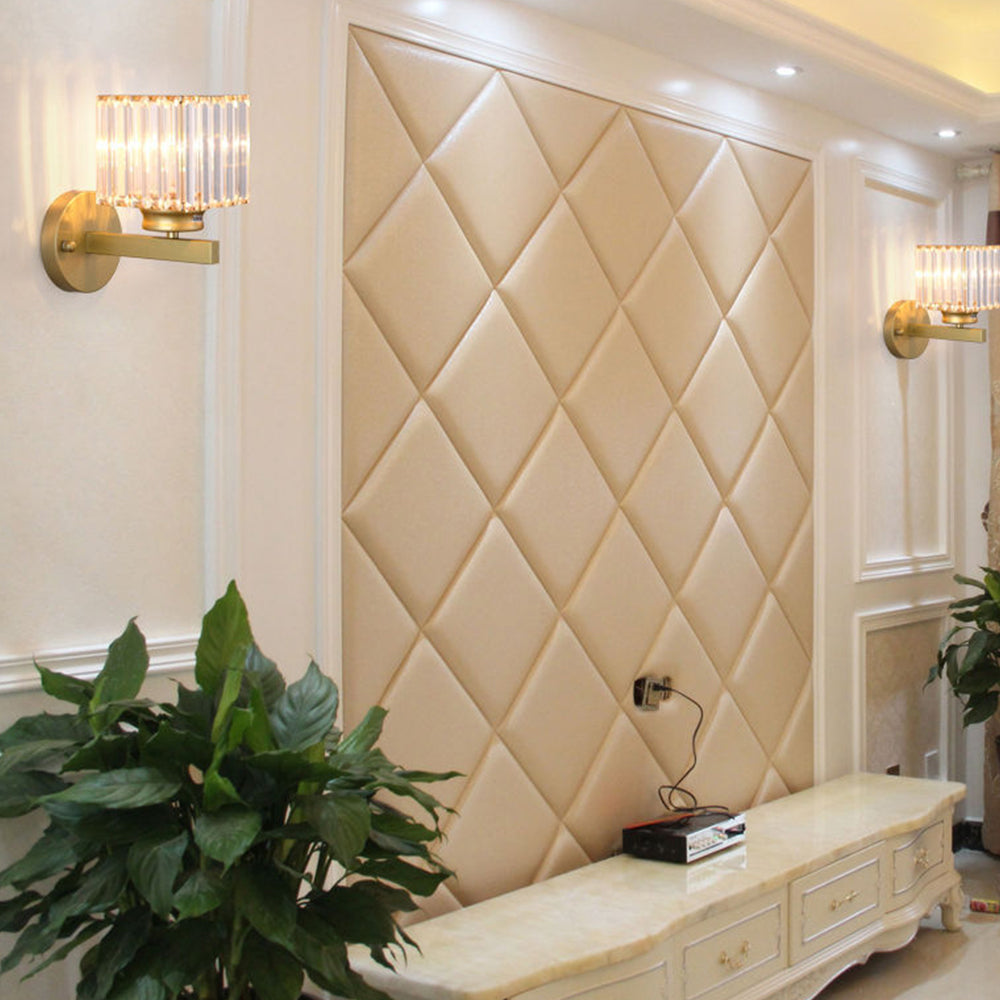 Crystal Round Or Square Hallway Wall Light