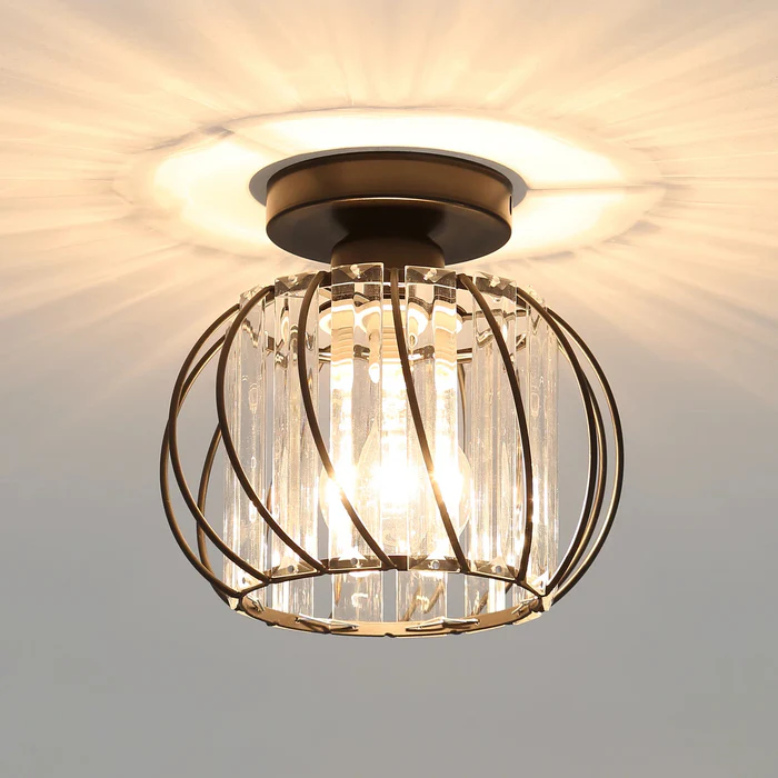 Nordic Simple Globular Glass Hallway Pendant Light