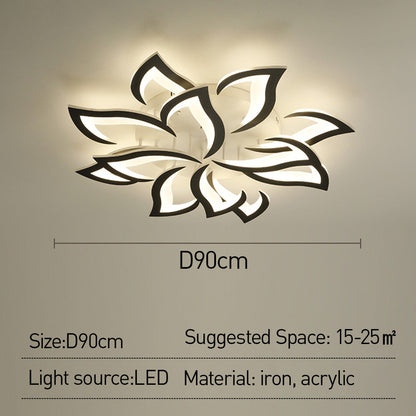 Modern Flower Shaped Metal LED Ceiling Light