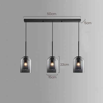Double Layer Minimalist Small Pendant Light For Dining Room