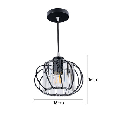Nordic Simple Globular Glass Hallway Pendant Light