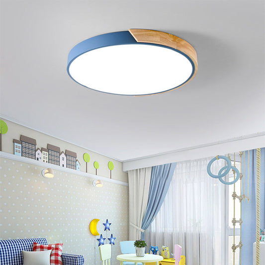 Colorful Minimalist LED Round Ceiling Light