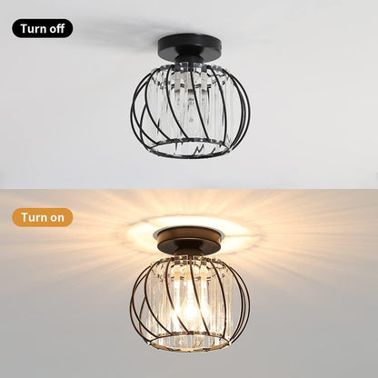 Nordic Luxury Glass Hallway Ceiling Light