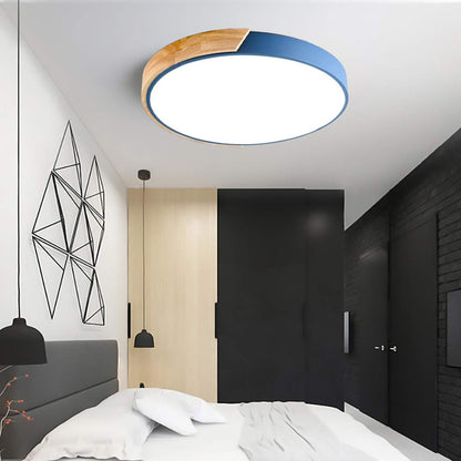 Colorful Minimalist LED Round Ceiling Light