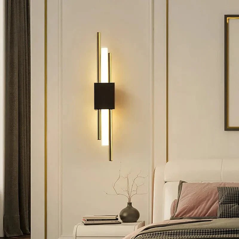 Modern Black And Gold Wall Sconce Lighting