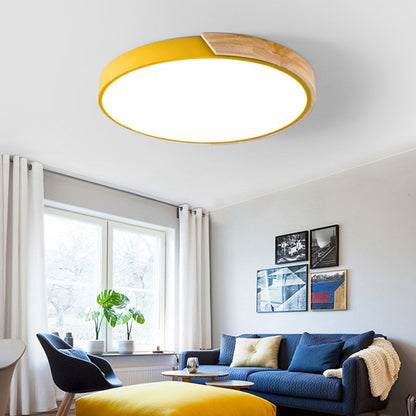 Colorful Minimalist LED Round Ceiling Light