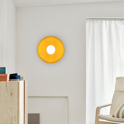 Modern Round Glass Flush Mount Kitchen Ceiling Light
