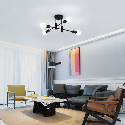 Modern Nordic Black Metal Ceiling Light