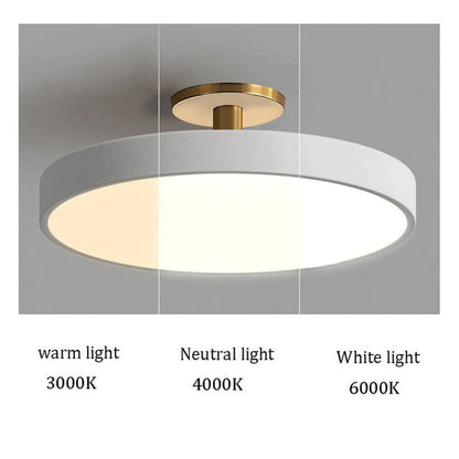 Minimalist Round Flush Mount LED Ceiling Light