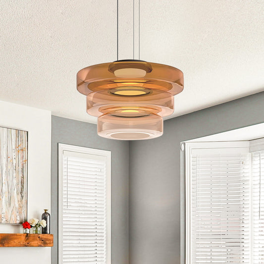 Creative Modern Round Glass Pendant Light