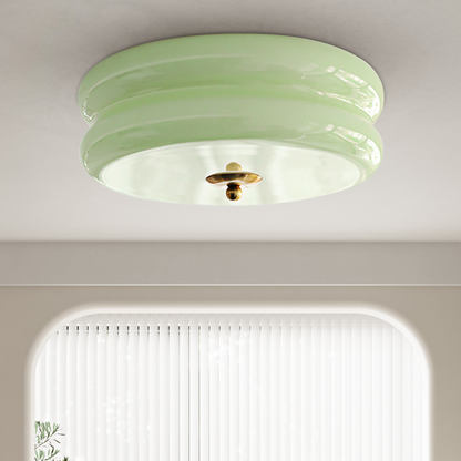 Art Deco Cream Cake Ceiling Light