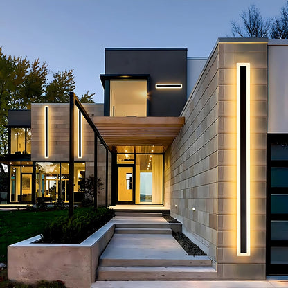 Modern Minimalist Black Outdoor LED Wall Light IP65