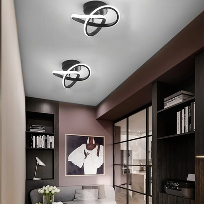 Modern White Metal LED Ceiling Light