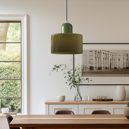 Bauhaus Small Glass Art Pendant Light