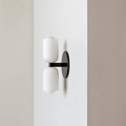 Modern Cream Double Head Wall Sconce